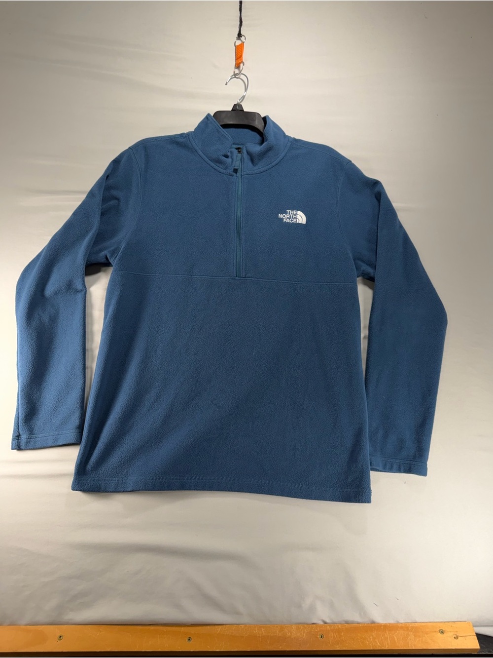 The North Face Glacier 1/4 Zip Fleece Pullover Jacket Men's Size Medium Blue
